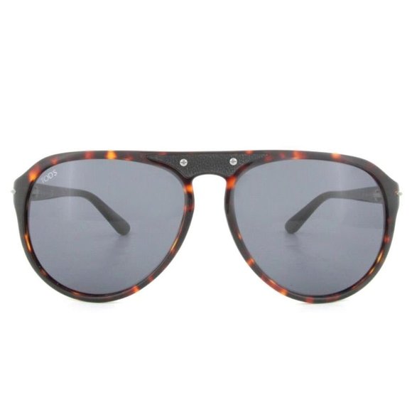 TOD'S TO0039 54A Havana TO  39 Aviator SUNGLASSES Italy w/ CASE - Picture 3 of 3